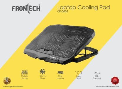 Frontech CP-0002 With DUAL FAN Cooling Pad (Black)